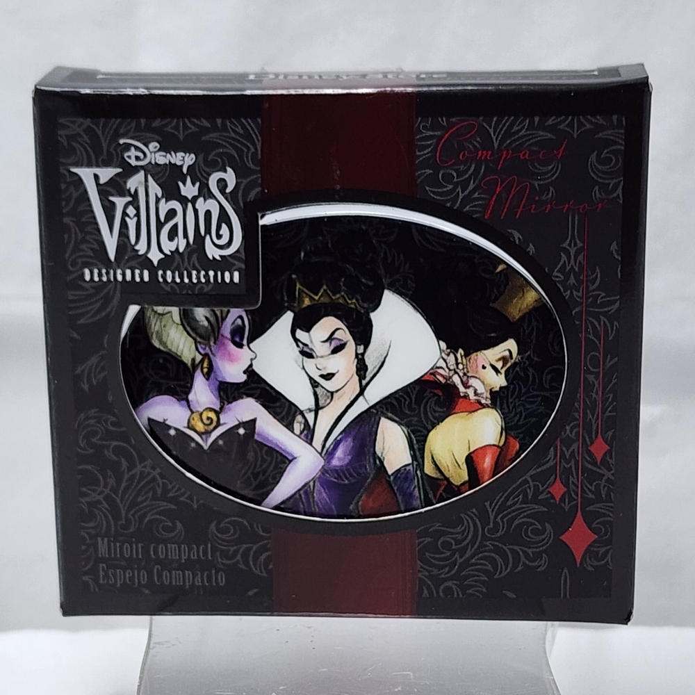 NIB Disney VILLAINS Designer Collection COMPACT MIRROR • Disney Store Exclusive